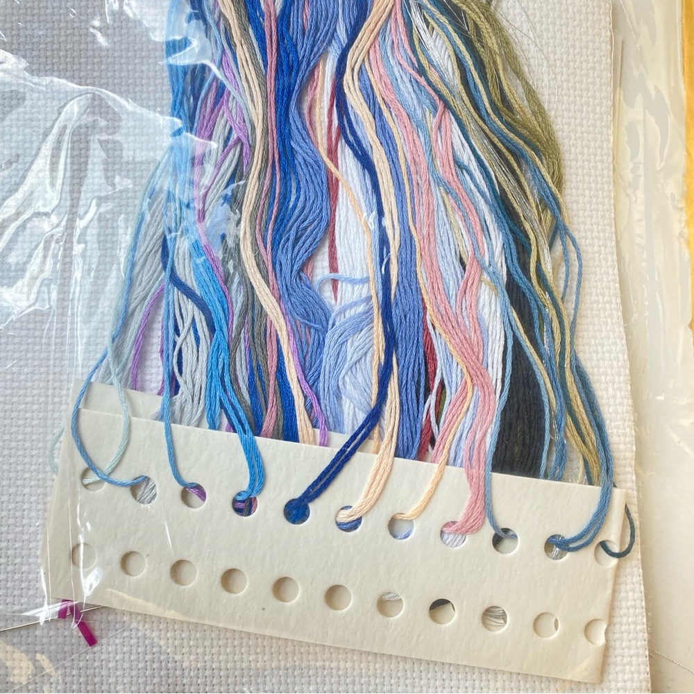 Cross Stitch ”Blue Lanterns” Kit. By Design WorksInc. - Picture 7 of 9